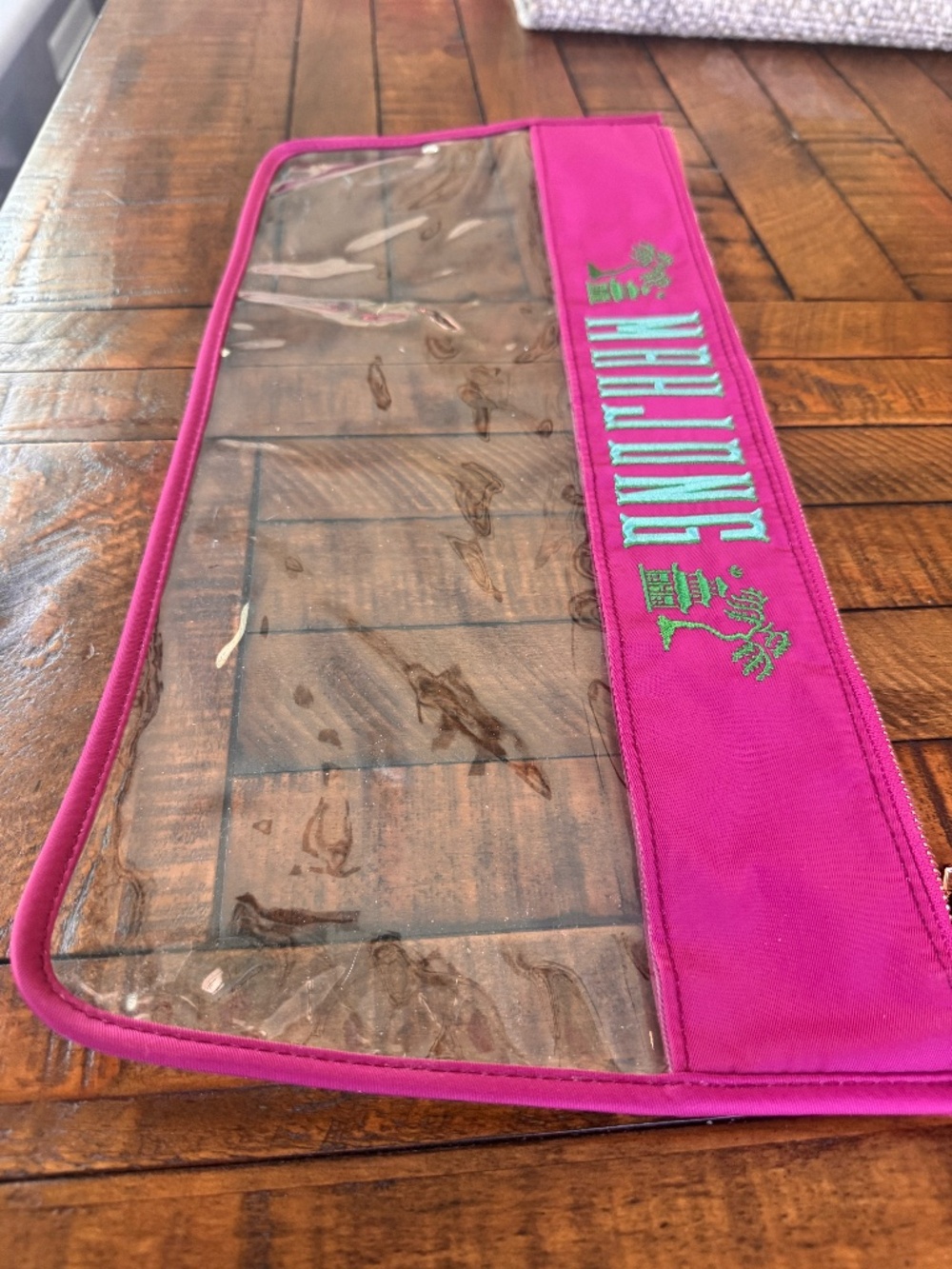 Oh My Mahjong Pink Monkey Mahjong Tile Bag